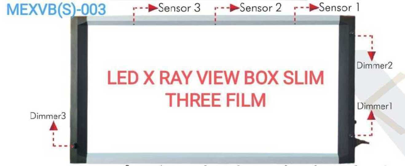 LED X RAY VIEW BOX SLIM THREE FILM